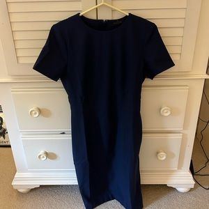 Ann Taylor Navy Dress Curvy Fit: NEW WITH TAGS!
